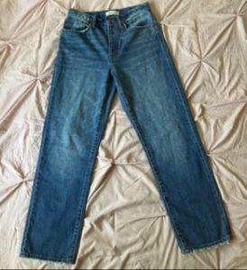Madewell the dad blue jeans